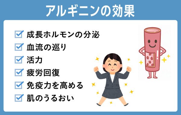 アルギニンの持つ効果