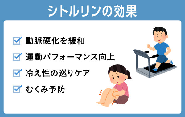 シトルリンの持つ効果