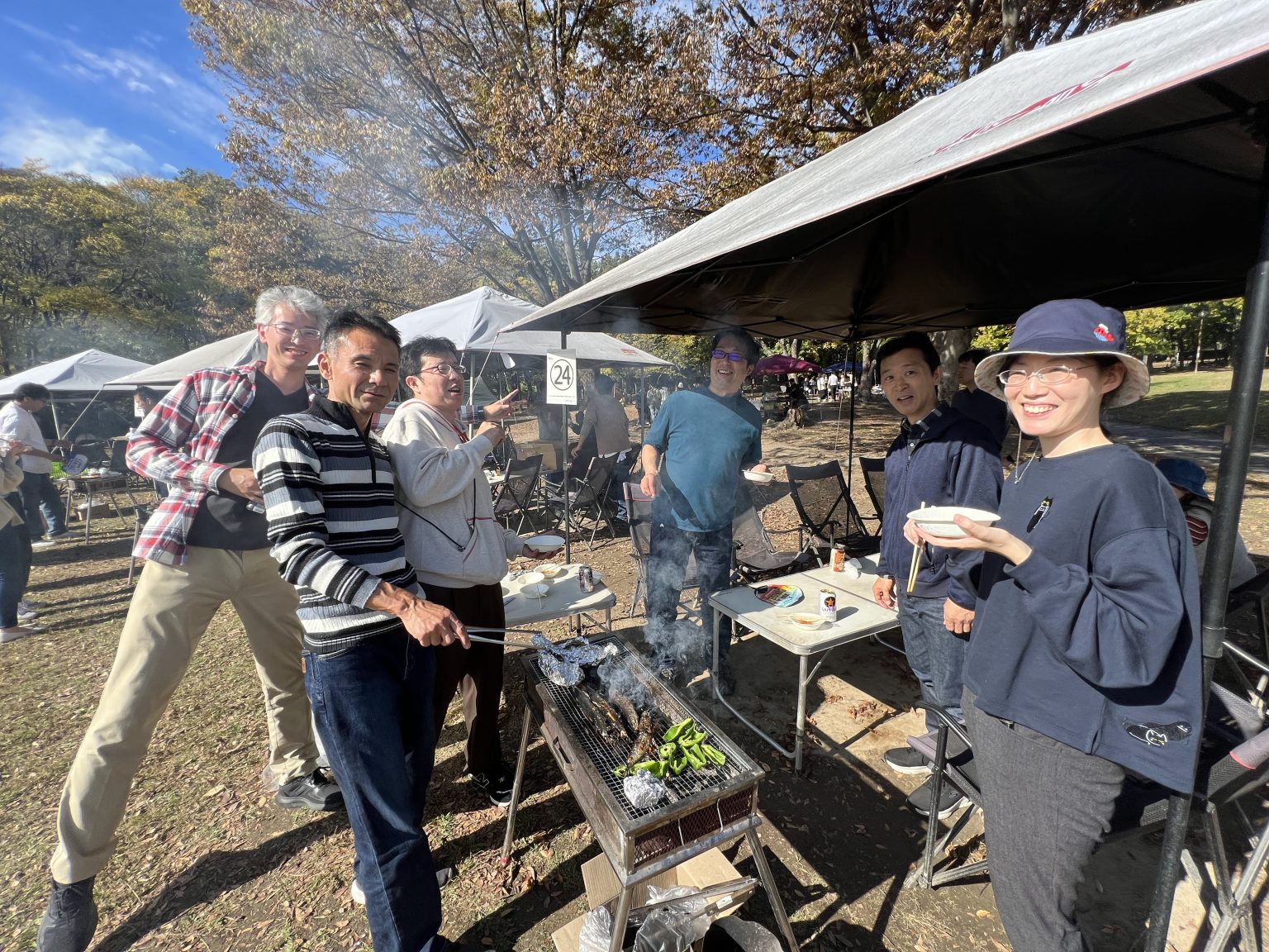社内コミュニケーション ～本社BBQ～ ケイティケイ株式会社Change the office mirai
